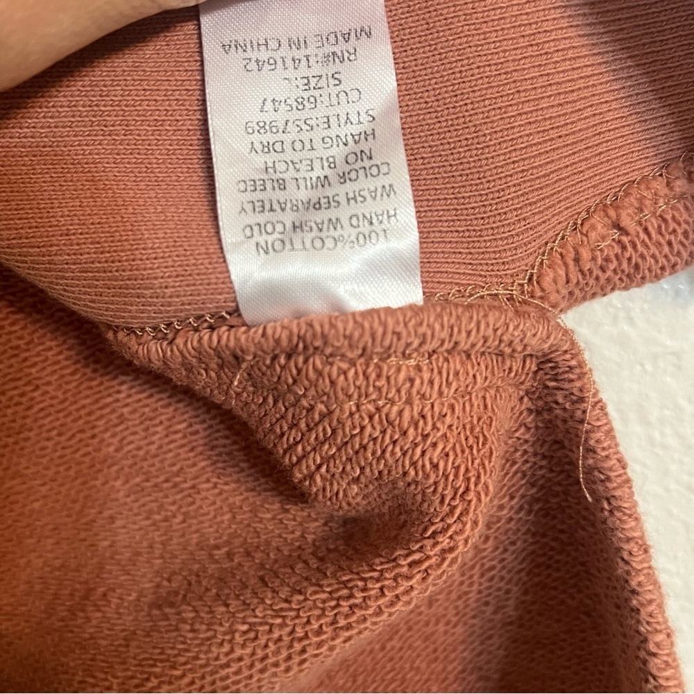 She sky boho boxy Raw-Edge Boxy Top terry earthy boho beach cotton chic high low - Picture 7 of 12